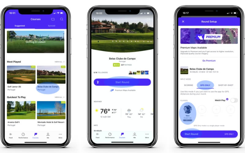 Apple golf gps discount app